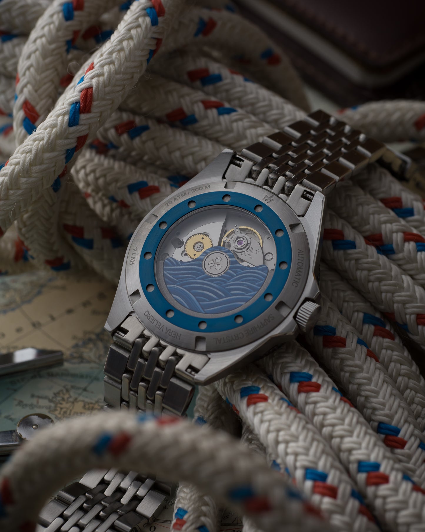 Blue Sailing Ship